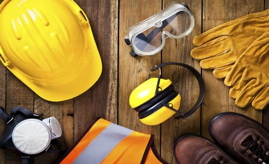 Safety professional reviewing site safety procedures